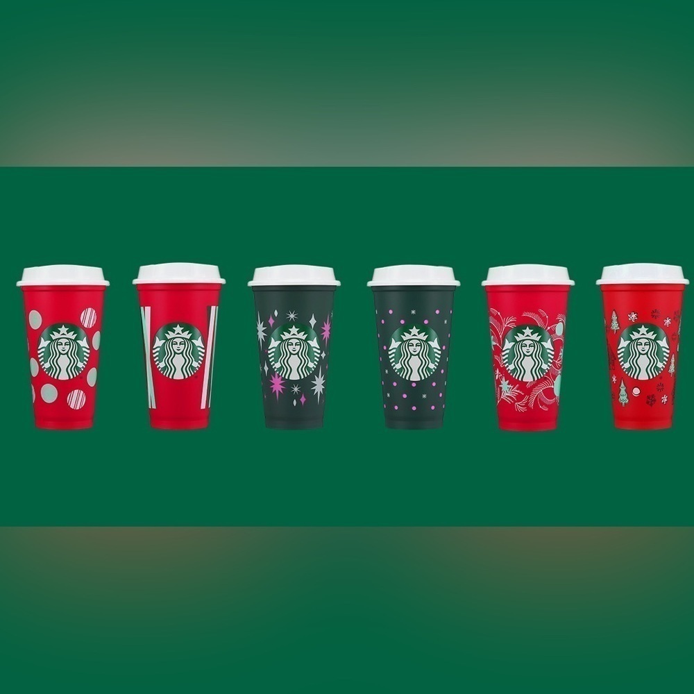 𝅺NEW 2022  Starbucks holiday Color changing warm cups pack​​